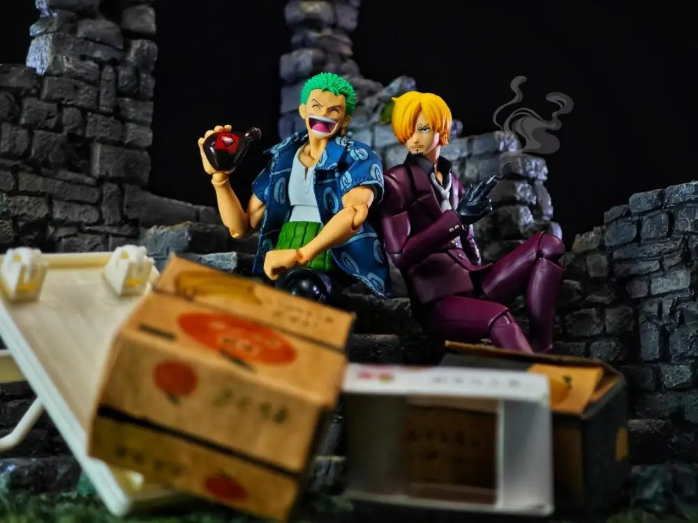 قطعة واحدة SHF أنيمي نقية اليدوية زورو أرلونغ سترة قميص جديد الملابس الزرقاء المدمج في سلك الحديد مناسبة للعب 1/12 #5