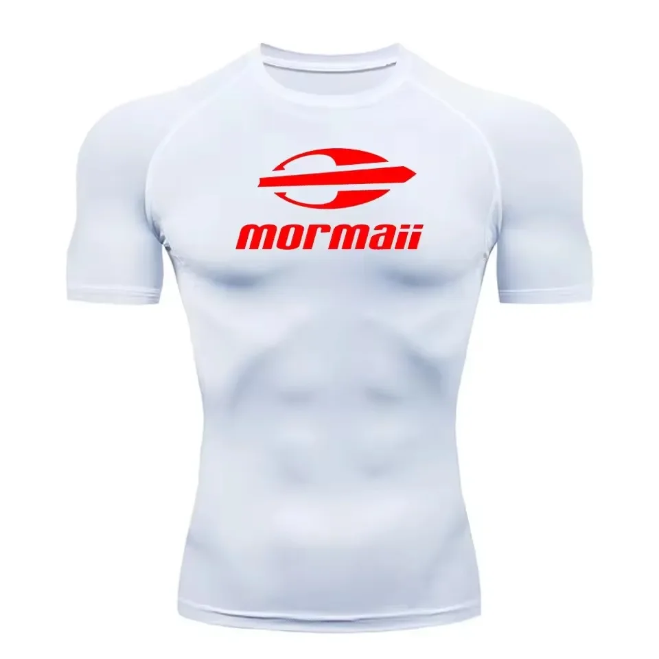Men's Sunscreen Surfing Diving T-shirt Swimsuit Tight Short Sleeve Fitness Running T-shirt Swimming Float Top