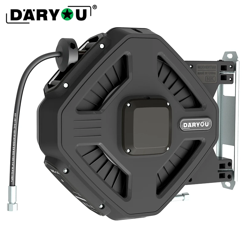 

DARYOU Wall Mounted Retractable Hign Pressure Water Hose Reel with 10M High Pressure Water Drum NK-14