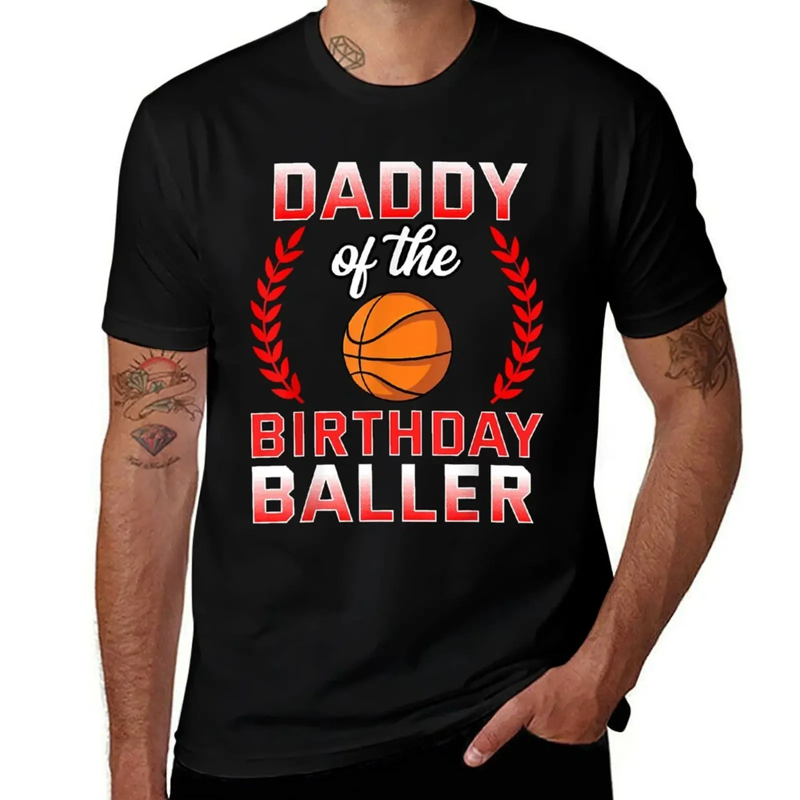 

Daddy Of The Birthday Boy Basketball Bday Celebration T-Shirt oversized luxury designer fashion shirts cotton t shirt men