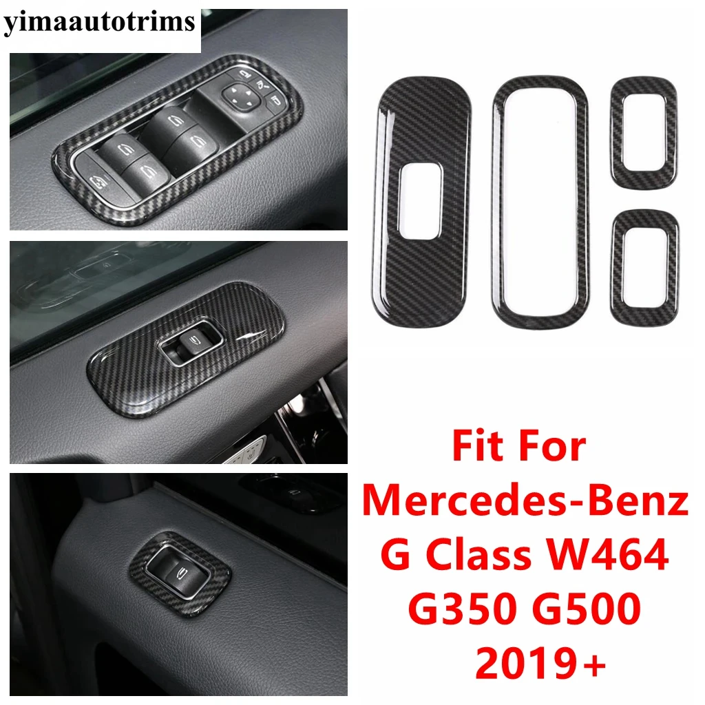 

Car Inner Armrest Door Window Glass Lift Switch Panel Decor Cover Trim Accessories For Benz G Class W464 G350 G500 2019 - 2021