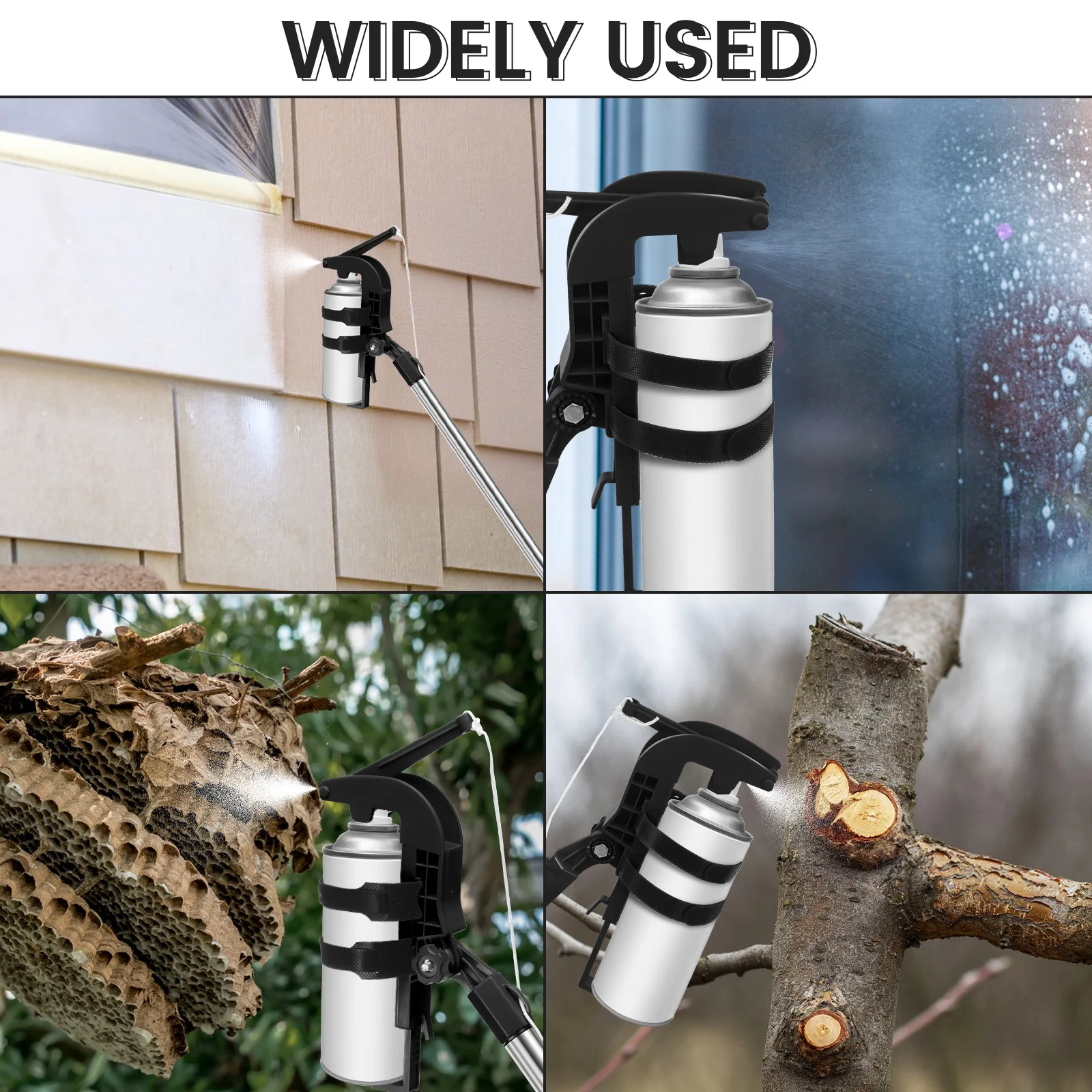 Spray Can Extension Pole Adaptor Adjustable Sprayer Bracket Adaptor for Wasp/Hornet/Bee Spray Long Range Paint Window Cleaner image 6