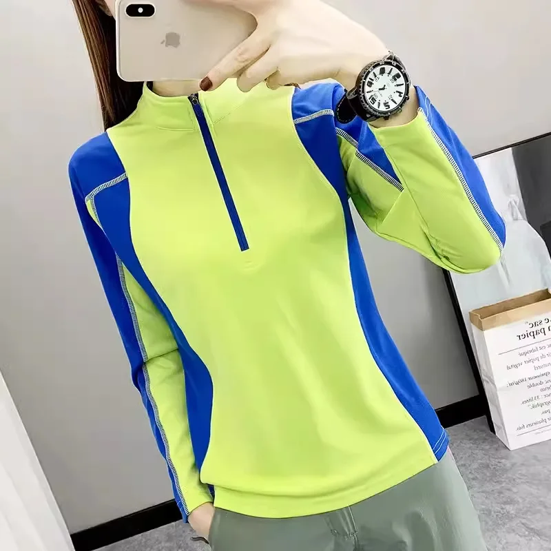 Outdoor Quick Drying Clothes Women's Short Sleeved T-Shirt Top Sports Sweat Absorbing Breathable Slim Fit Running Thin Top