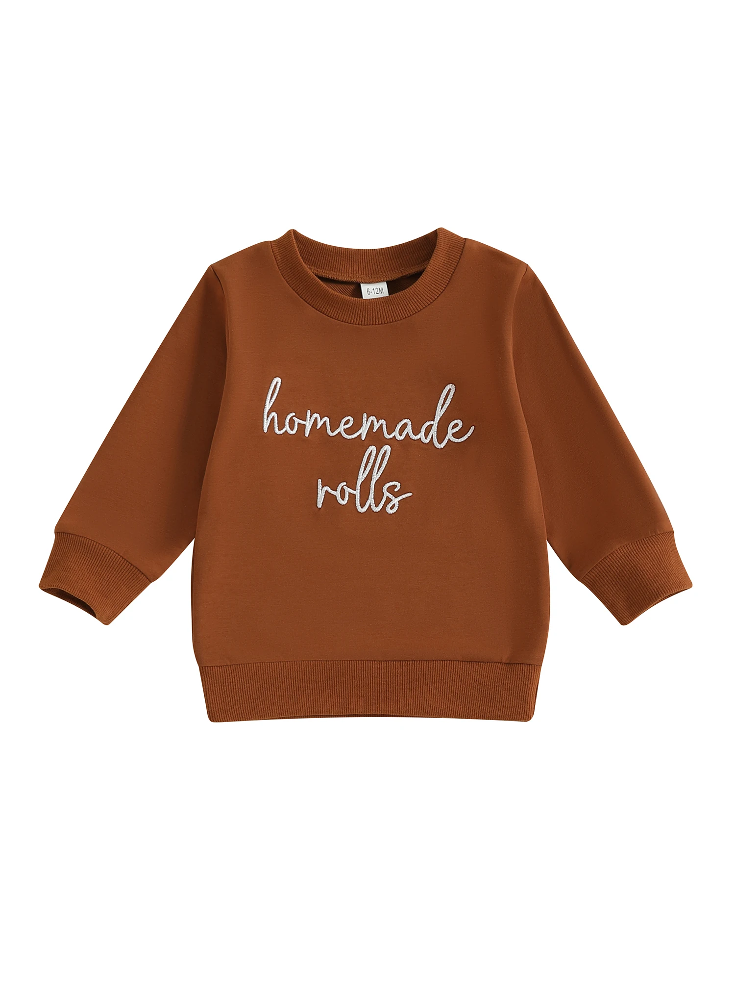 

Infant Thanksgiving Hoodie with Turkey Print and Ribbed Cuffs Cozy Crew Neck Long Sleeve Pullover for Autumn Festivities