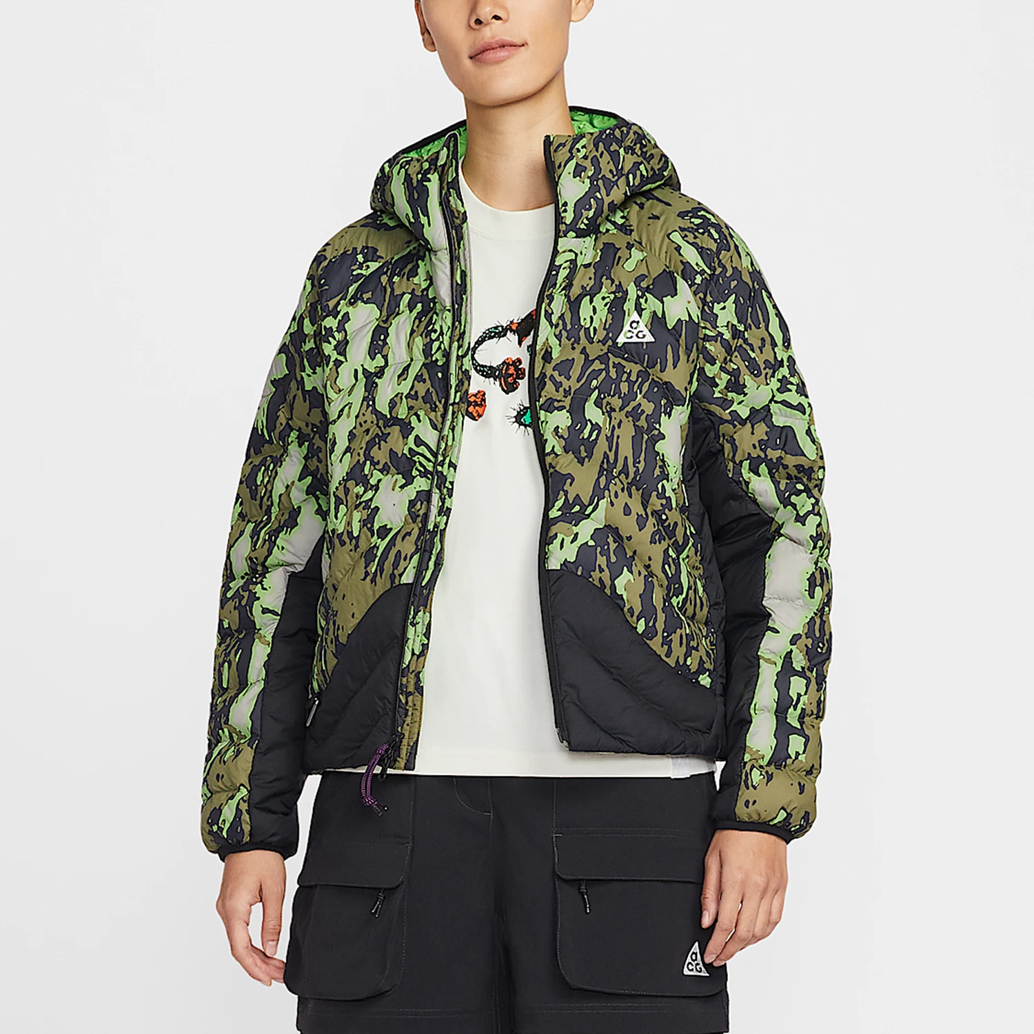 Nike genuine spring women's hooded warm and fashionable cotton jacket II0926-009