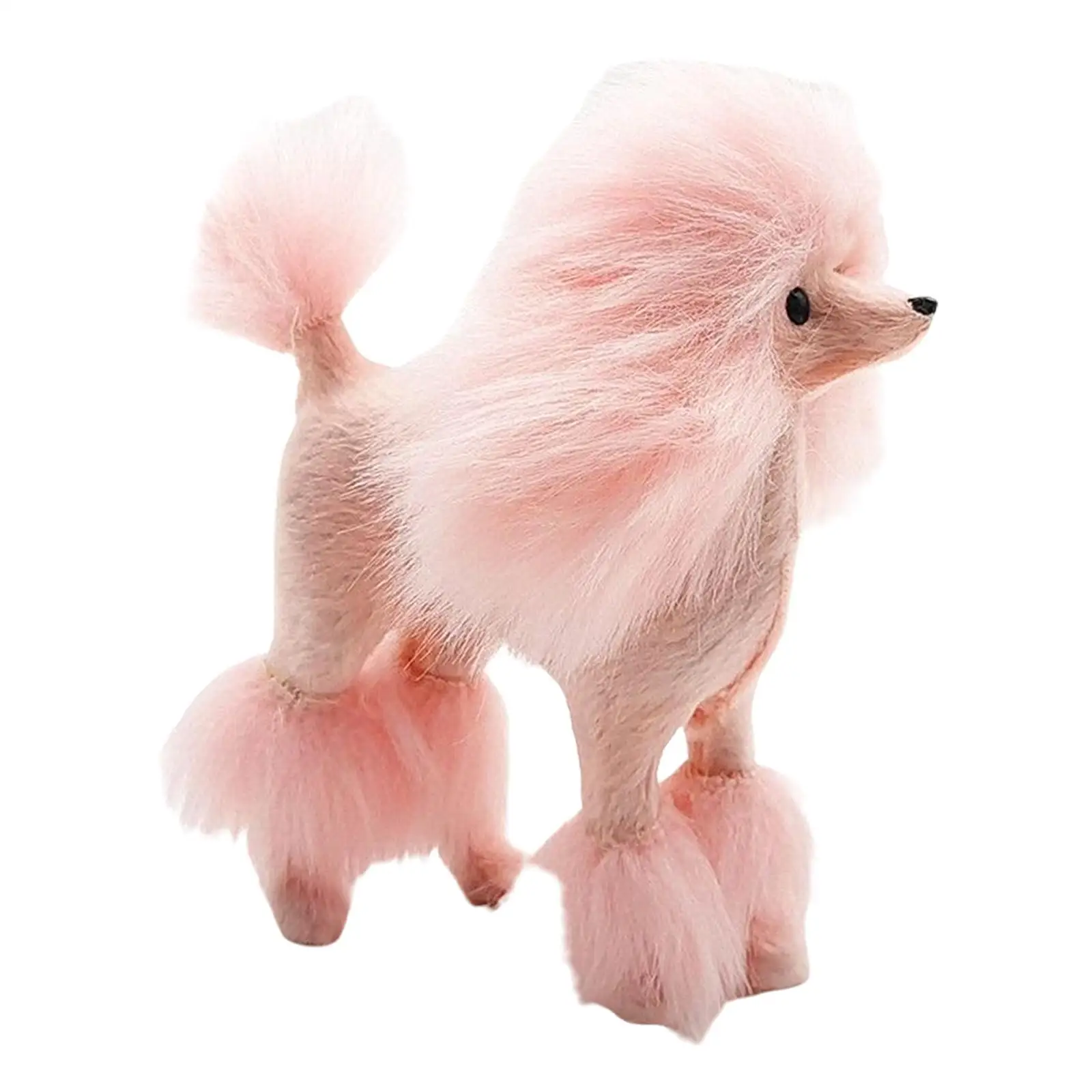 Poodle Statue Modern Crafts Collectible Puppy Sculpture for Lawn Tabletop Porch Patio