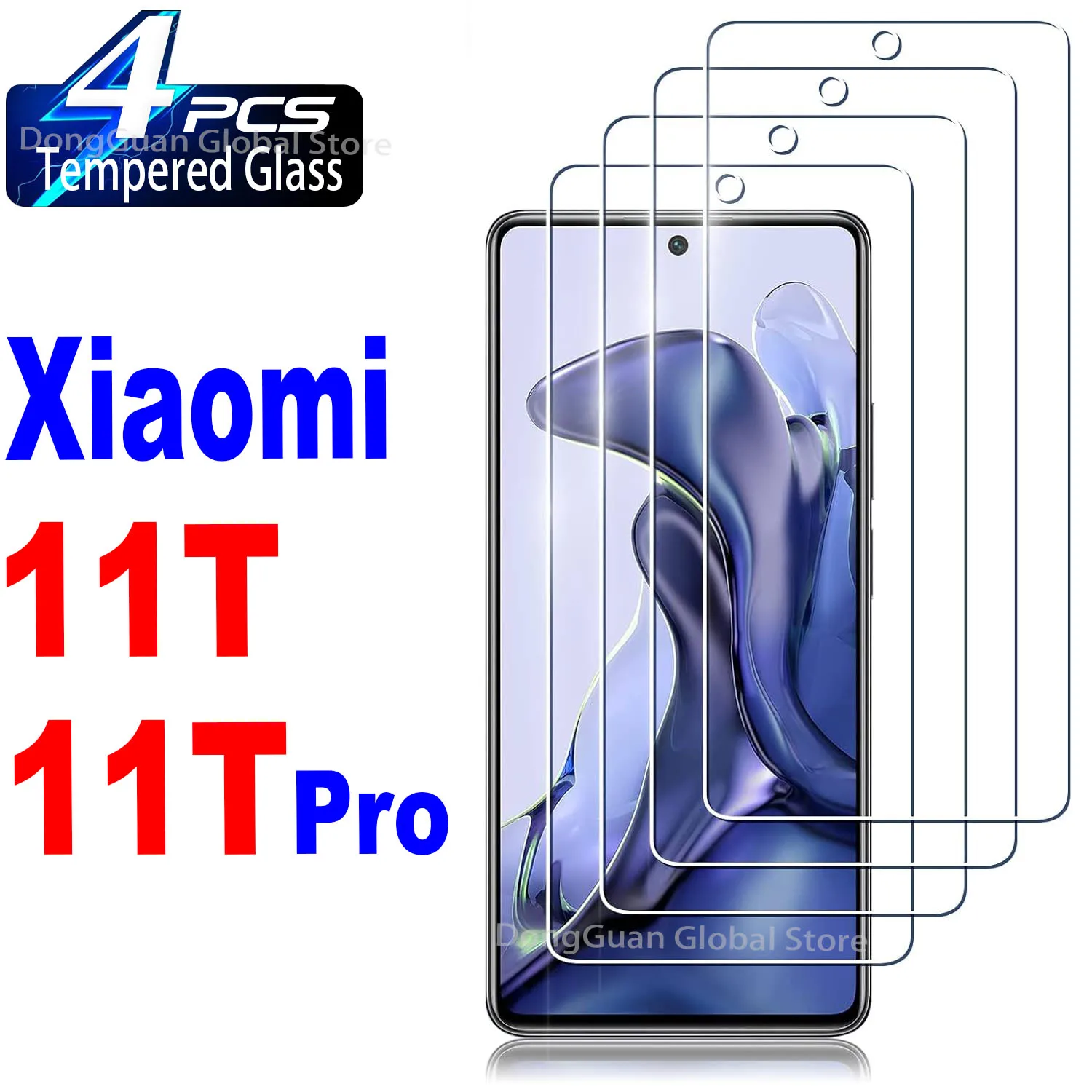 

6.67" Tempered Glass For Xiaomi 11T / 11T Pro Screen Protector Glass Film