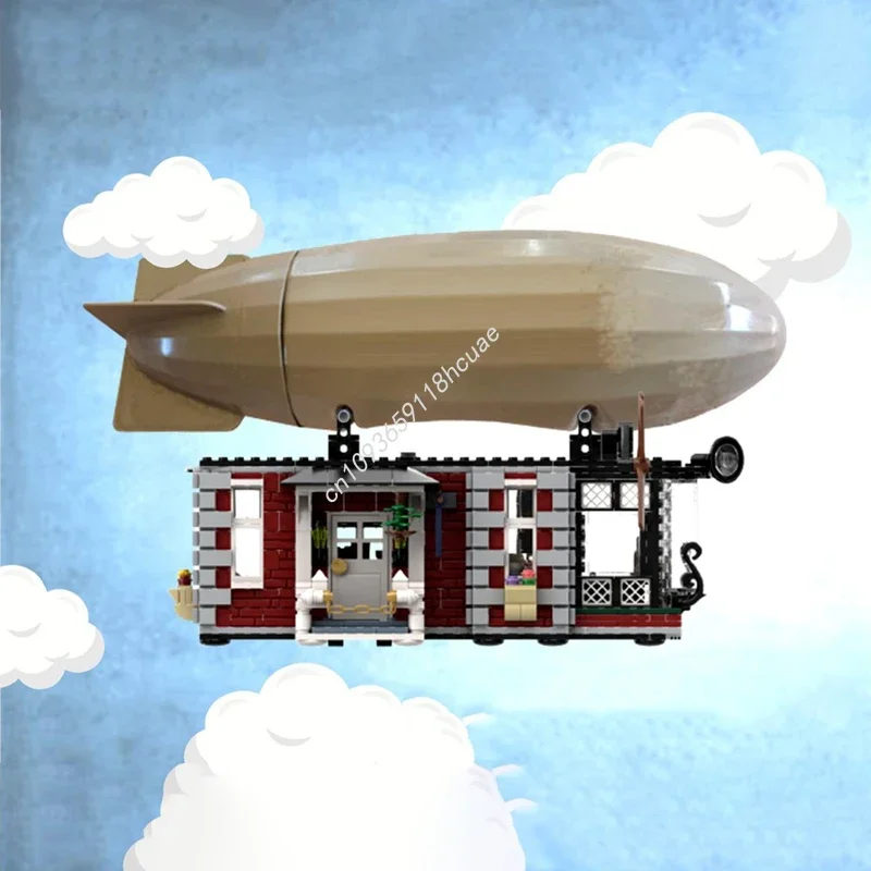 958 piezas MOC Commodore Peppers House the Sky Adventurers, bloques de construcción de modelos, juguetes creativos de bricolaje para cumpleaños, regalos de Navidad para armar