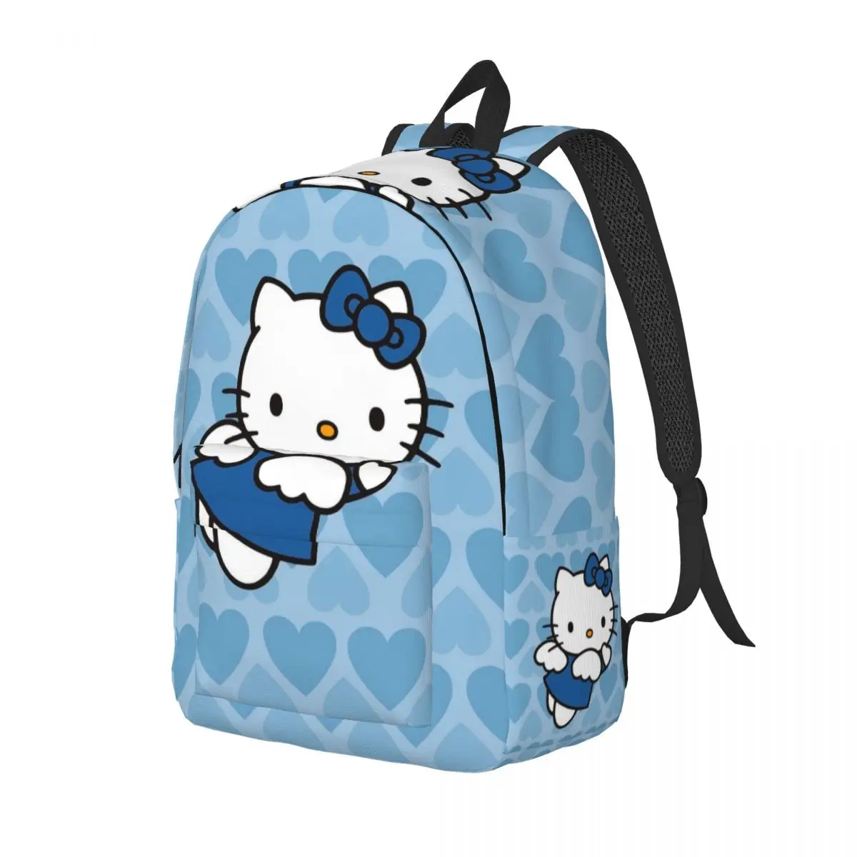 Kawaii Sanrio HelloKitty Cartoon Backpack for Men Women Casual High School Work Daypack Laptop Computer Canvas Bags Durable