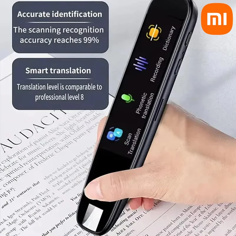 قلم مسح الترجمة متعدد اللغات من Xiaomi قاموس ذكي للترجمة العامة للطلاب والمكتب