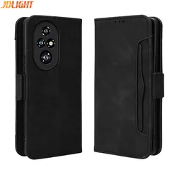 For Huawei Honor 200 / 200 Pro 5G Wallet Case Magnetic Book Flip Cover Card Photo Holder Luxury Leather Mobile Phone Cases