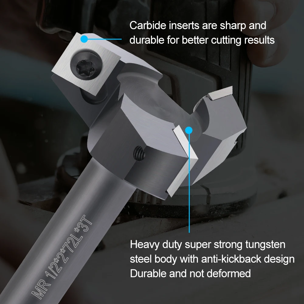 XCAN CNC Spoilboard Surfacing Router Bit 1/2\