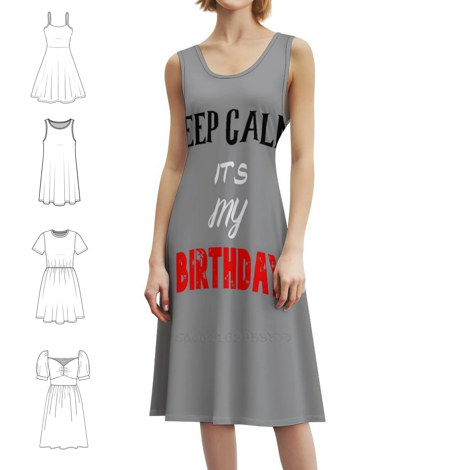 

Its My Birthday-2 Korean Style Casual Dress For Women Simple Daily Office Lady Dresses October Birthday Quotes October Women's