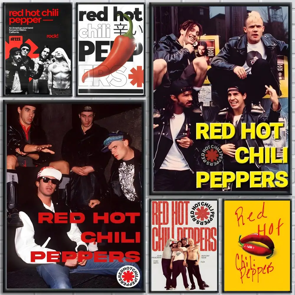 Band R-Red Hot Chili Peppers Poster Trendy And Easy-to-Apply Wall Art Stickers For Home Decor And Dorm Room Walls