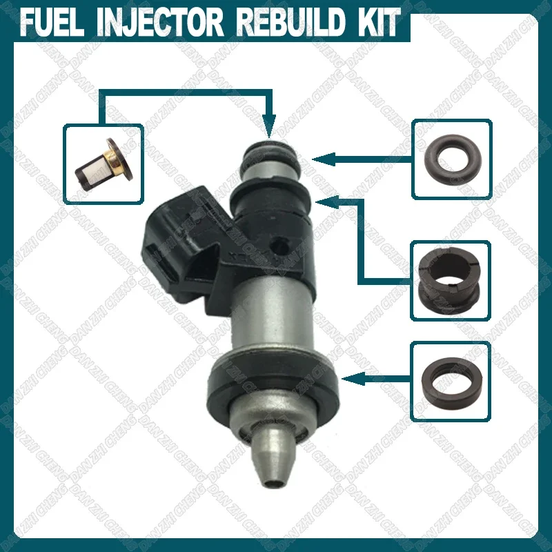 

Fuel Injector Service Repair Kit Filters Orings Seals Grommets for Honda CRV CR-V 1999-2001 2.0L S2000 06164-PCA-000 15710-24F00