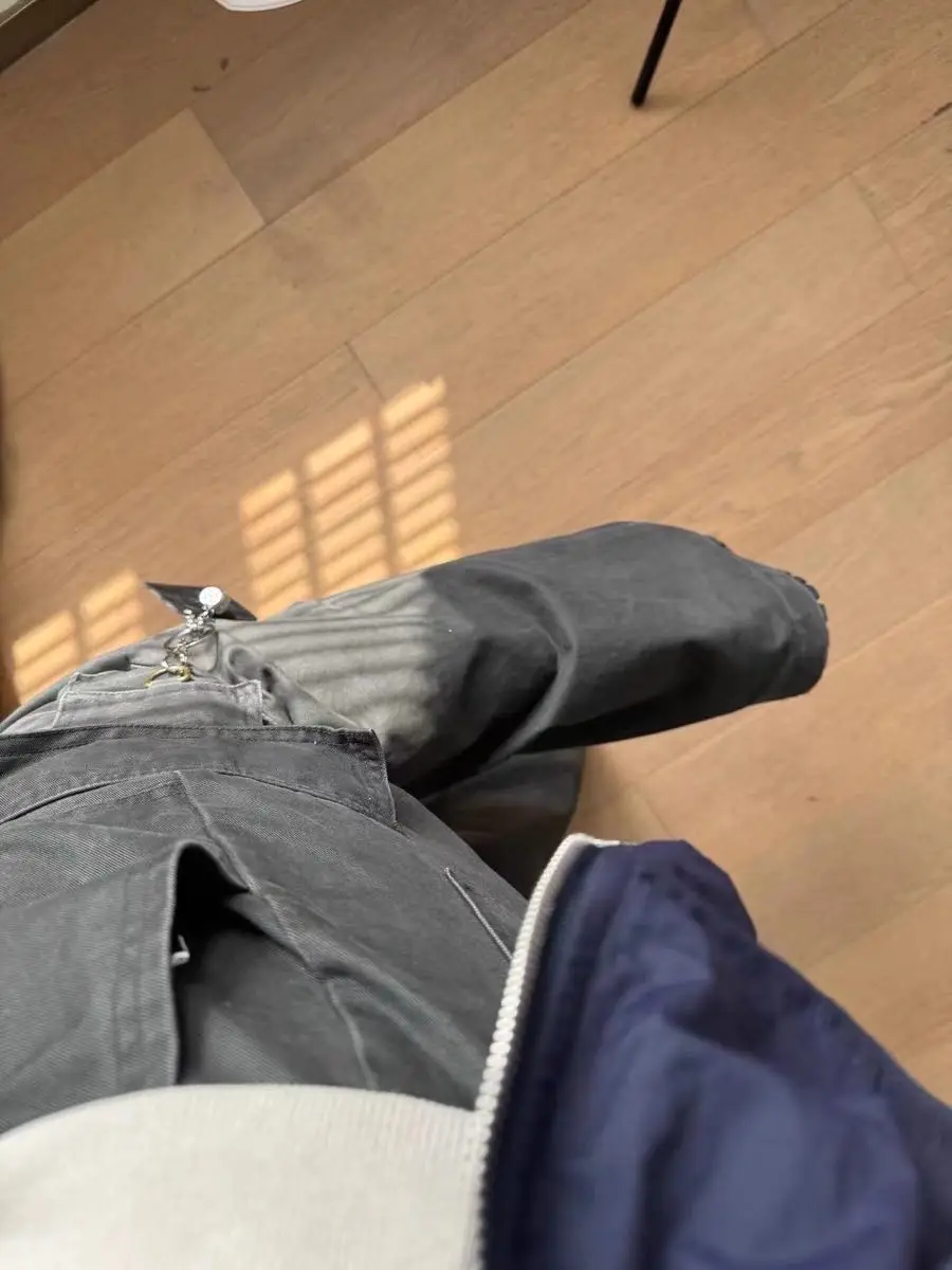 Plones Vaqueros Casus de Pierna Recta para Hombre, Estilo Retro Americano, dos, Estilo Urbano, Versátiles