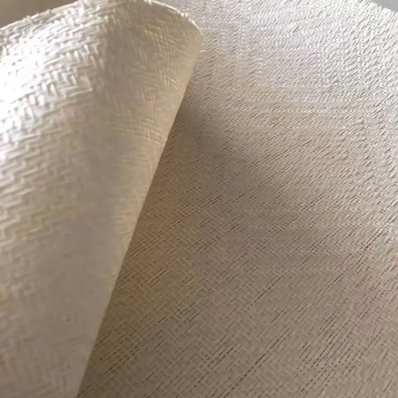 White Paper Woven Wallpaper 3d Wallpaper for Bedroom Decoration