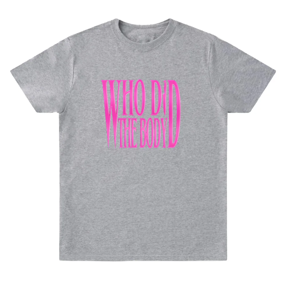 تي شيرت Monaleo Who Did The Body Songs Merch تي شيرت نسائي غير رسمي بأكمام قصيرة تي شيرت قطني عالي الجودة Y2K تي شيرت ملابس الشارع #3