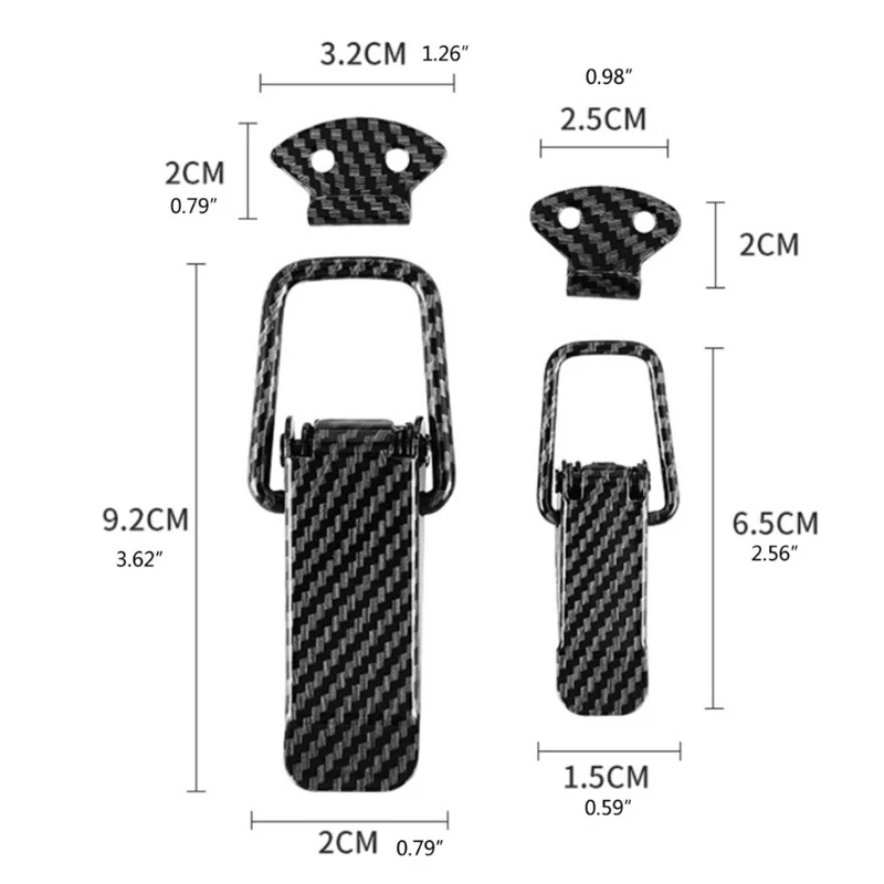 Auto-Schnellspanner-Stoßstangenschnallen-Befestigungspaar, zum Befestigen von Karosserie und Stoßstangenhaken