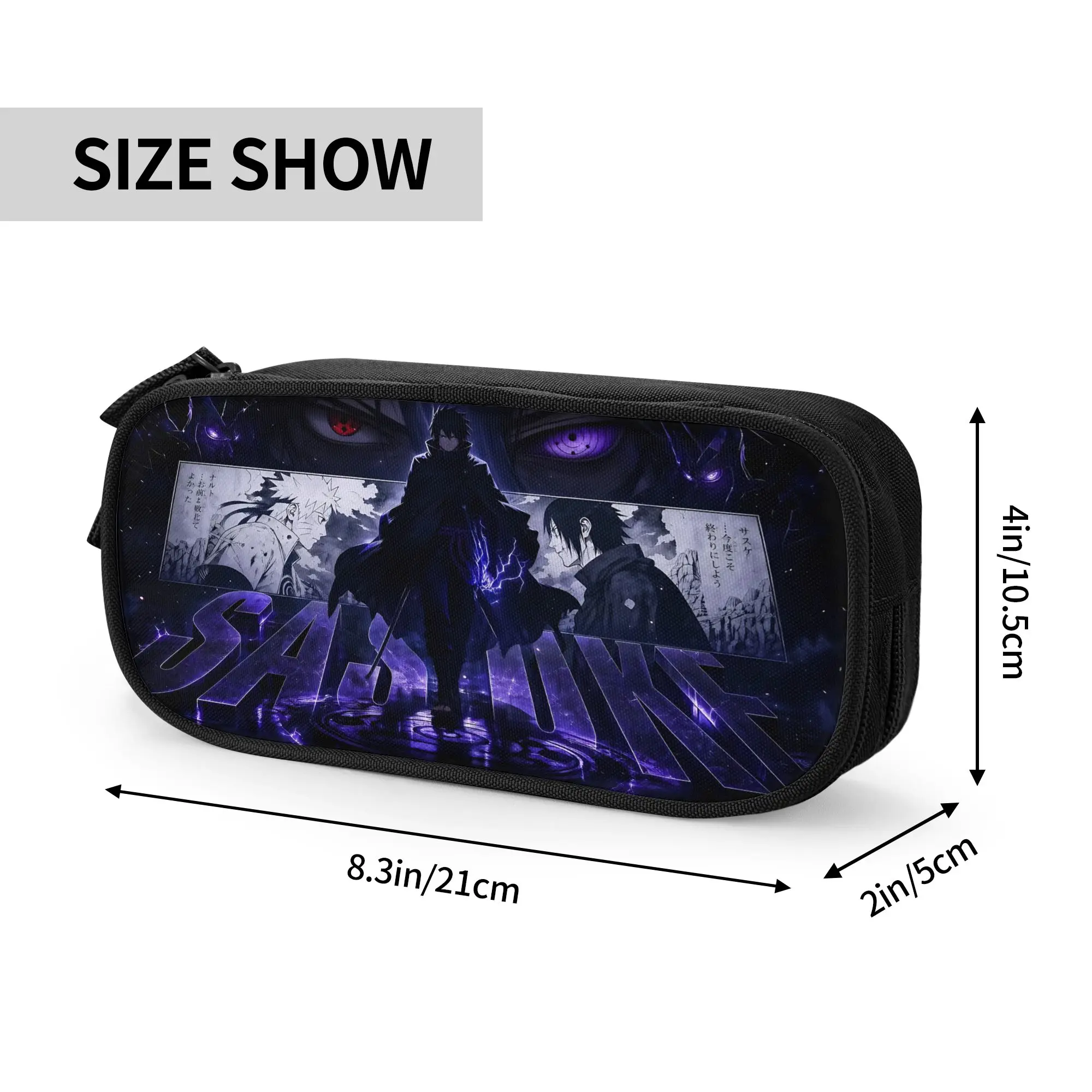 Custom Naruto Anime Theme Large Capacity Bags for Child  School Pencil Bag for Boys Gilrs Kids