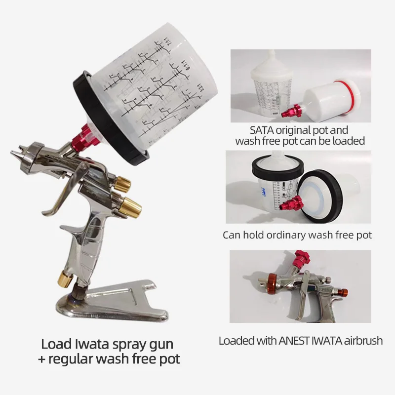 Suitable For Lwata Free Pot Adapter Can Be Loaded Sata Pot Two-way Card Slot Dual-use Spray Gun Free Pot Adapter 1604 1/4