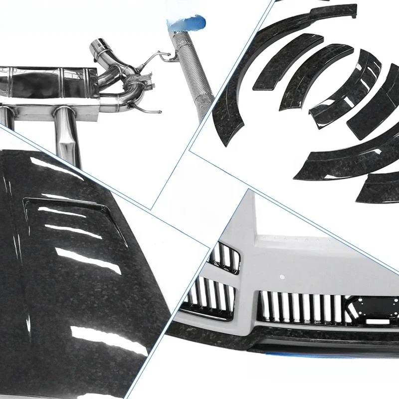 High Quality Widebody Kit Front Fenders Wheel Arches Bumper Assembly Side Skirt Engine Hood Spoiler Cullinan