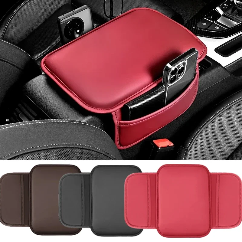 Car Armrest Pad Center Console Armrest Protection Pad Multifunctional Armrest Storage Box Pad Car Interior for Relieving Fatigue