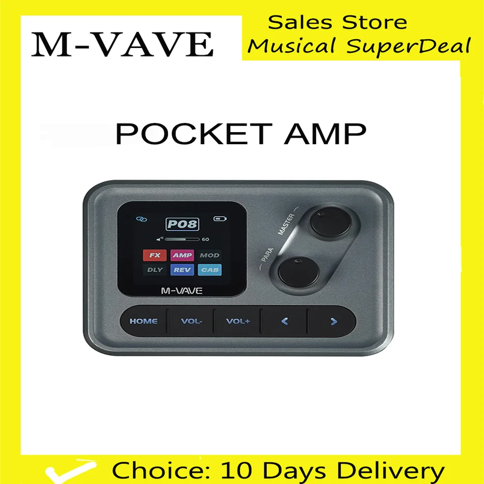 M-VAVE POCKET AMP Mini Guitar Bass Amp 1.54