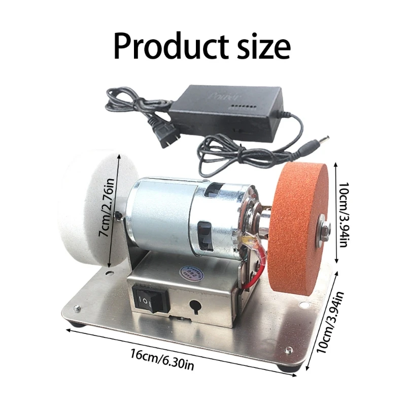 Desktop Grinder 100W Potenza 6000 giri / min Valore variabili per progetti fai -da -te intaglio in legno lucidatura in C7AC