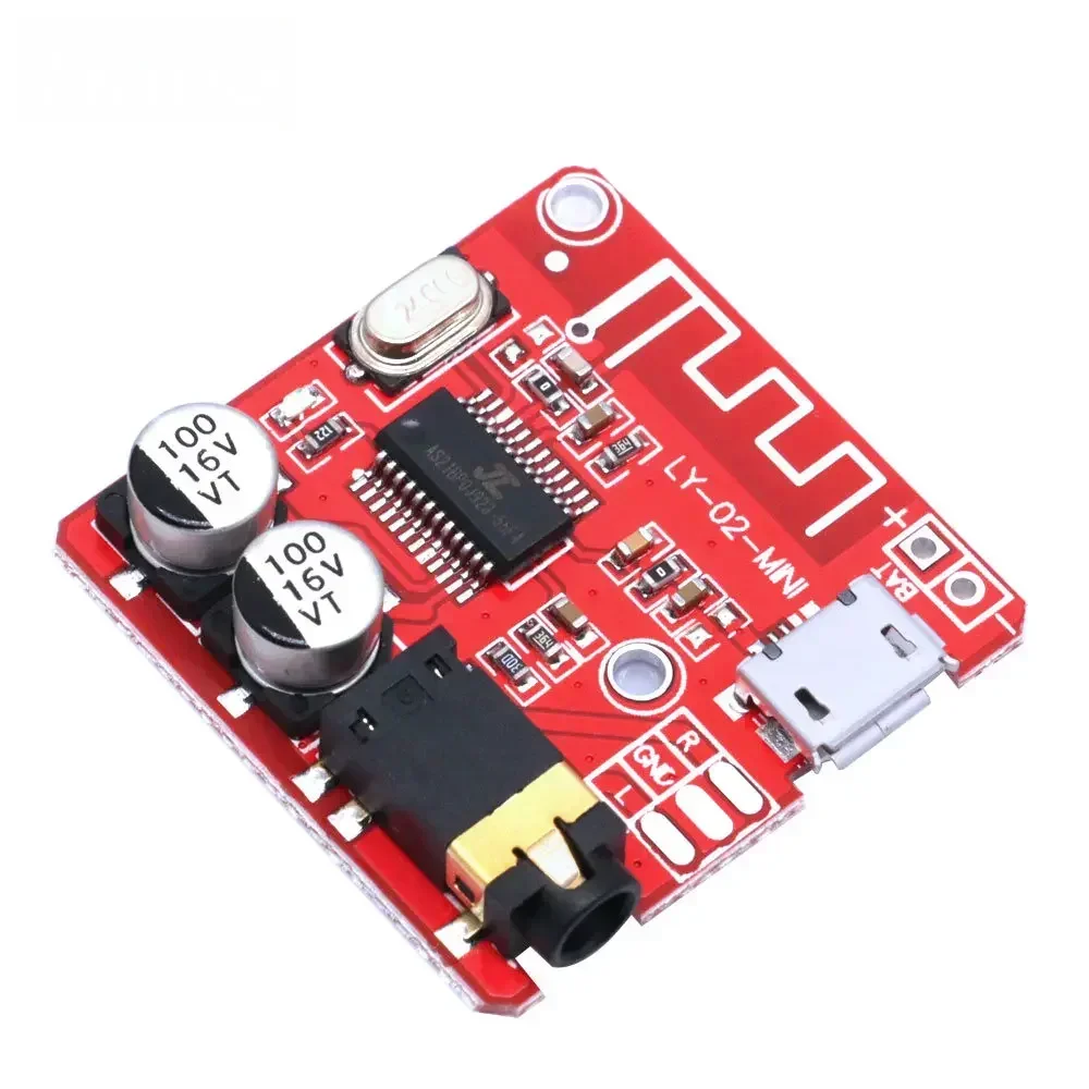 DIY Bluetooth 5.0 Audio Receiver Board - Lossless MP3 Decoder, Wireless Stereo Music Module for Car/Home (3.7-5V Input)