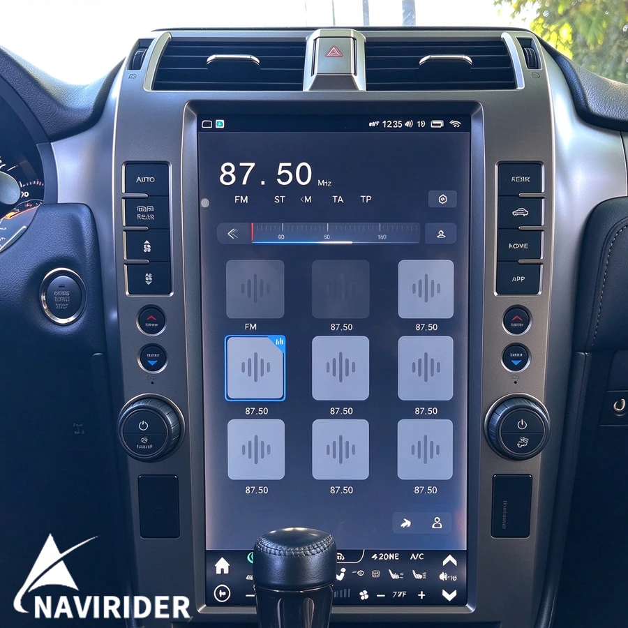 15.6inch Car Radio Android Vertical Screen For Lexus GX400/460 2010 - 2018 Stereo Multimedia Video Player GPS Carplay Head Unit