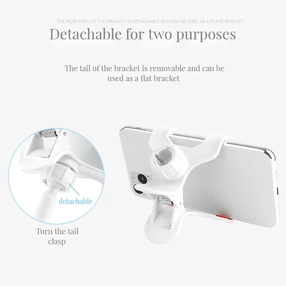 Mobile Phone Holder Bed Gooseneck Mount Clip-on Flexible Bracket Compatible For Ipad Tablet Computer