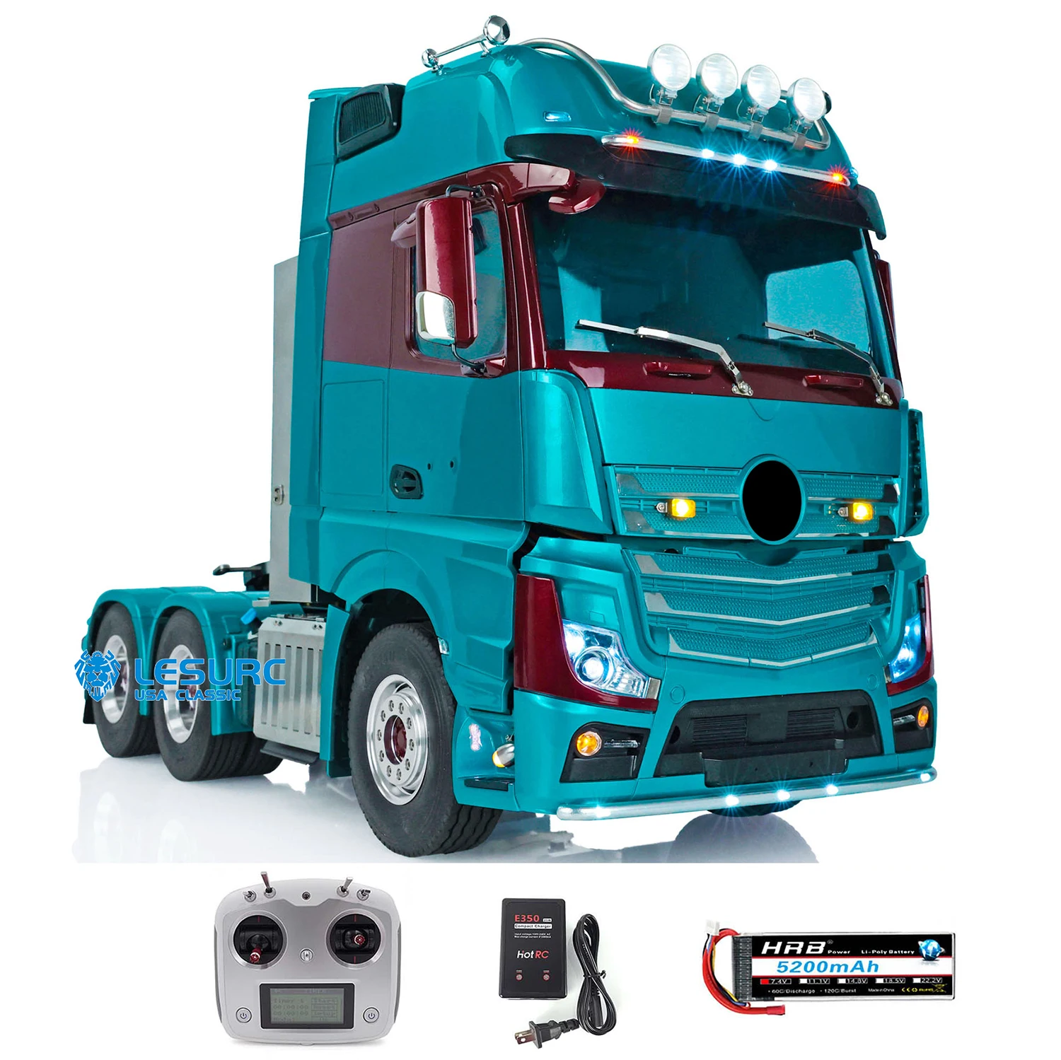 LESU 1/14 Metal Radio Control Tractor Truck For Cabin 1851 3363 RTR Car Model Outdoor Toys THZH1394