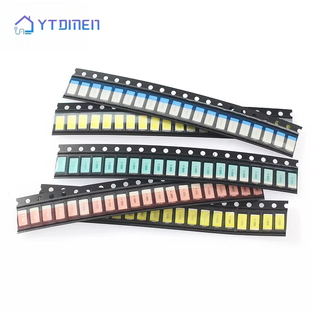 100/200 Stück superhelles SMD 5730 Dioden-Set, LED-Perlen, Chip-Leuchtdiode, Rot, Gelb, Grün, Blau, Weiß, DIY-Elektronik-Set