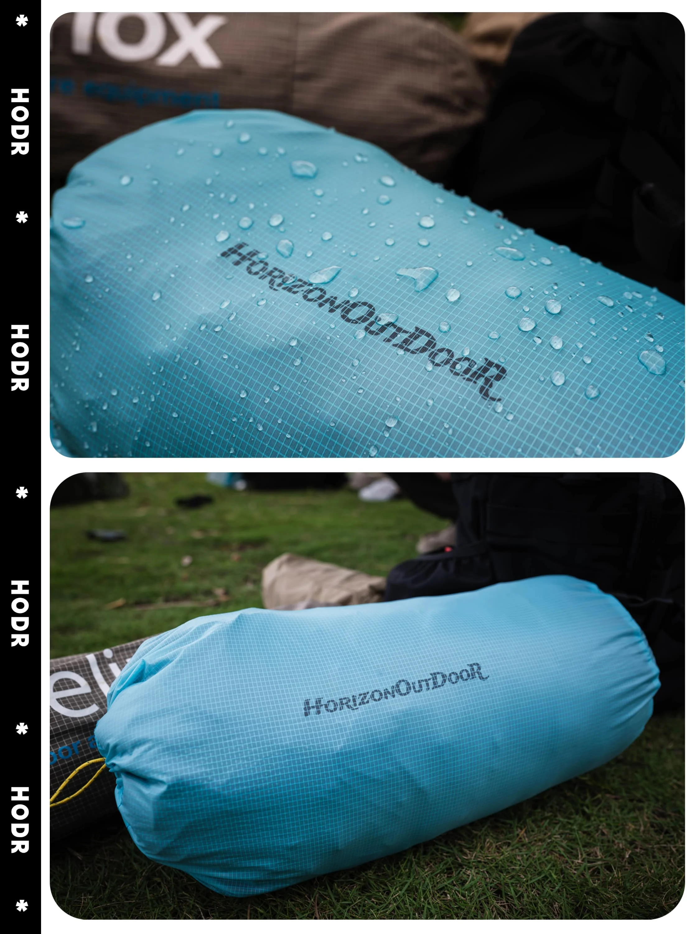[HODRGEAR] Ultraleichter Packbeutel Ultra-SIL Ripstop Wasserabweisende Aufbewahrungstaschen mit Kordelzug für Reisen Wandern Rucksackreisen – Detail 8