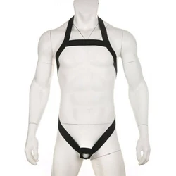 Sexy Men Stretch Tight Band Belt Chest Waist Full Body Straps Harness Gays Clubwear Elastic Underwear Erotic Lingerie Jockstraps