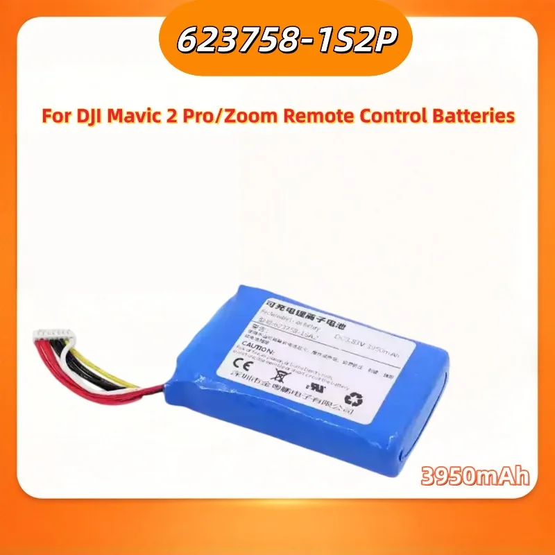 New Replacement 3.83V 3950mAh 623758-1S2P Remote Controller Battery for DJI Mavic 2 Pro Mavic 2 Zoom RC1A Drone Accessories