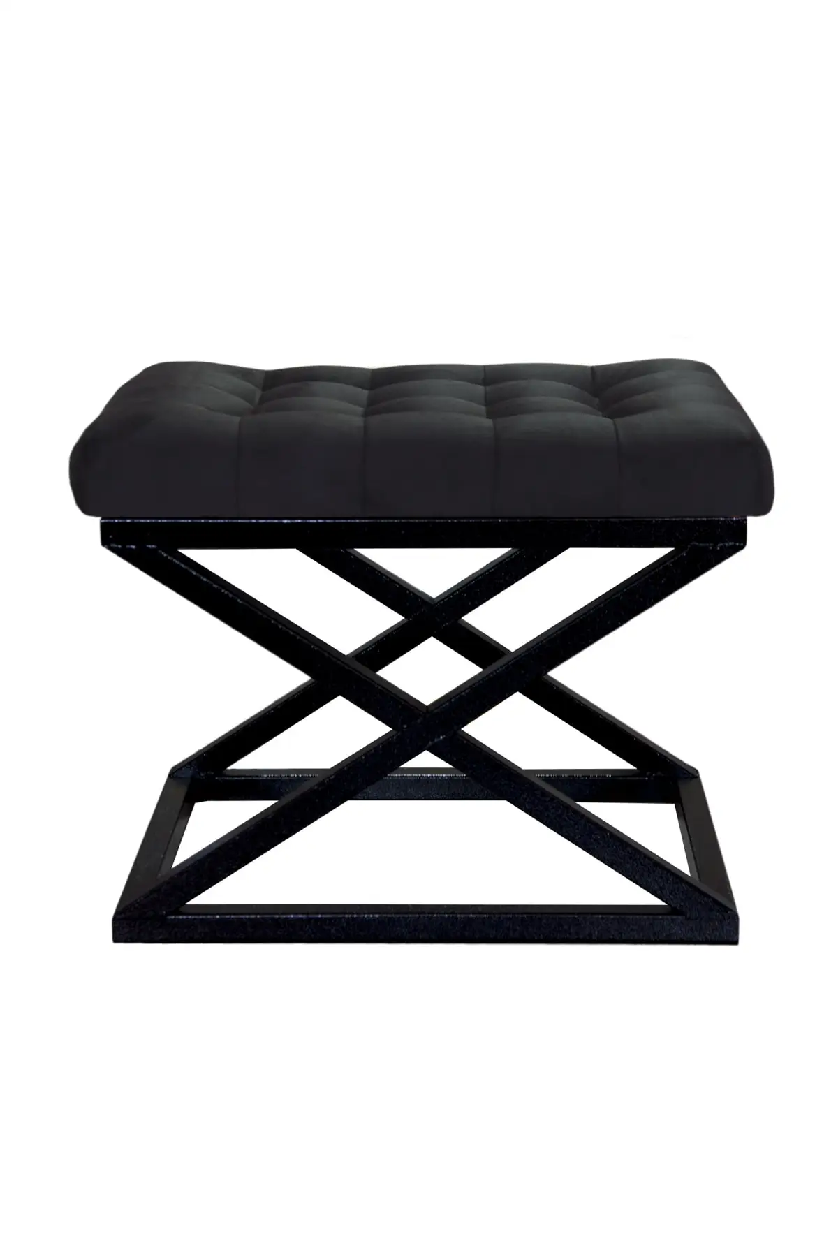 Modern Black Metal Leg Foodrest Pofidik Pouf Bench Sofa Chair Foorest Sofa Bedroom Kids Room Home Decoration