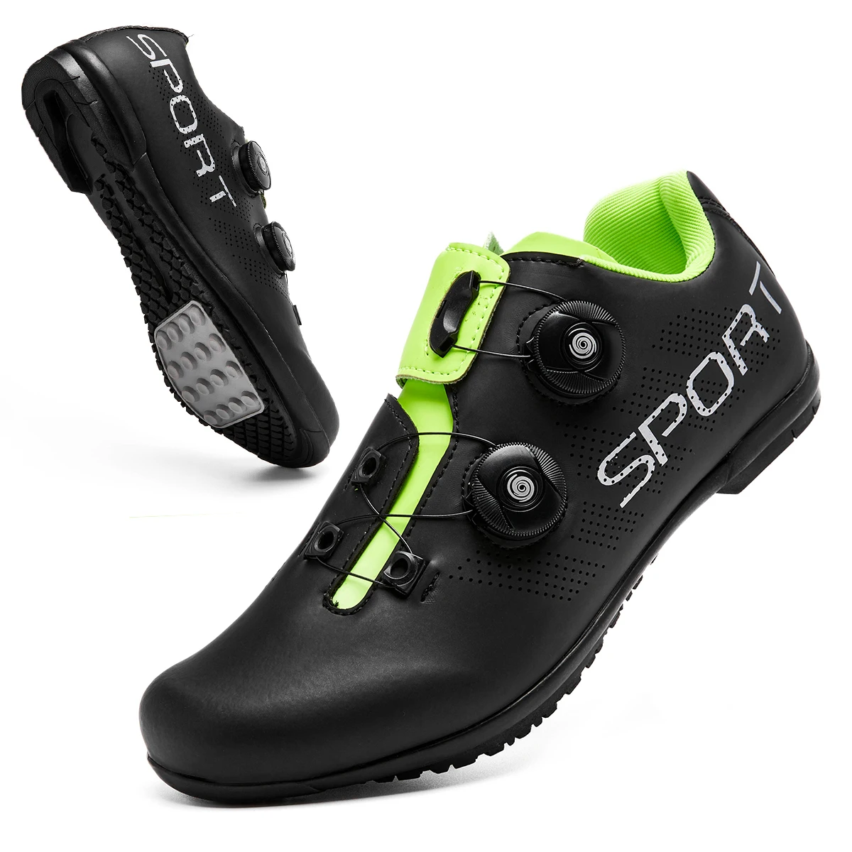 Lock-Free Radfahren Schuhe Flache Pedal Schuhe Männer Bike Cleat Sneaker MTB Fahrrad Radfahren Frauen Atmungsaktive Indoor Stiefel – Detail 2