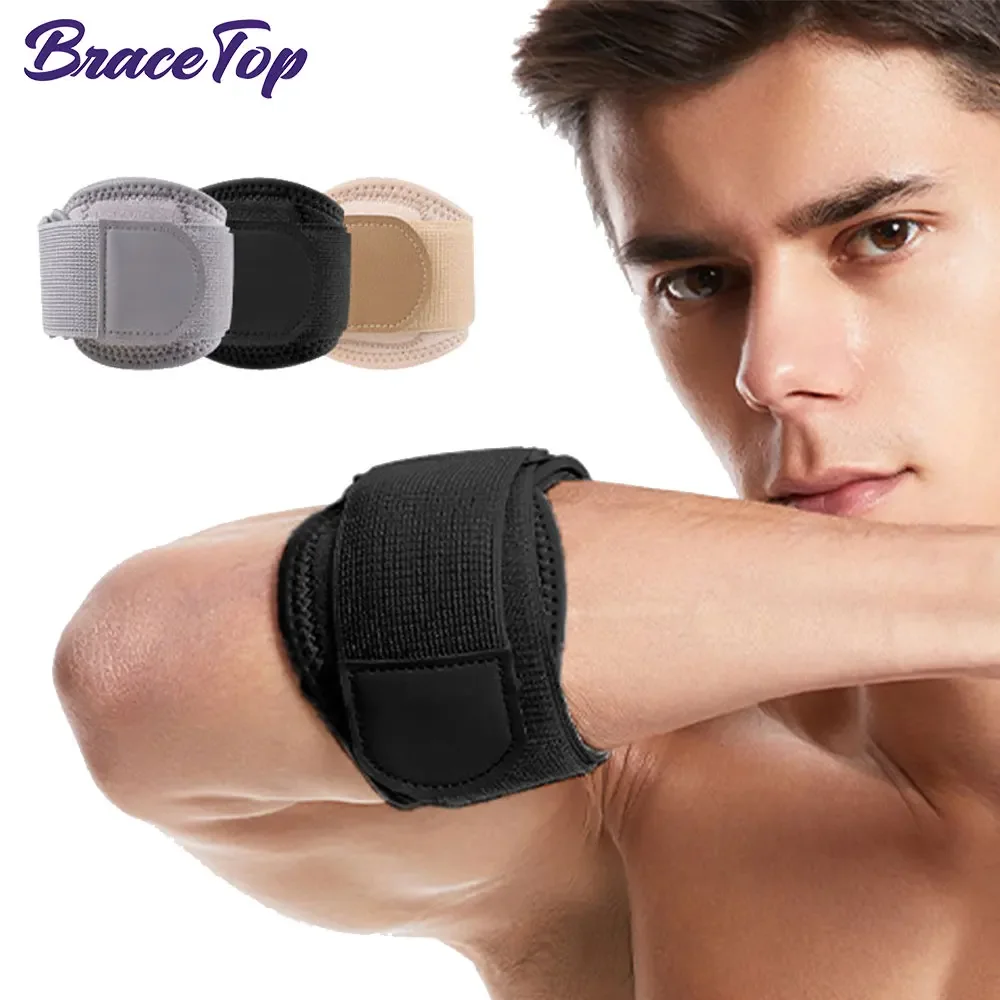 1 Stück Ellenbogenbandage mit EVA-Pad-Unterstützung, Tennis-Ellenbogenbandage, verstellbares Ellenbogengurt, Druckband für Sehnenentzündung, Gewichtheben, Golfer