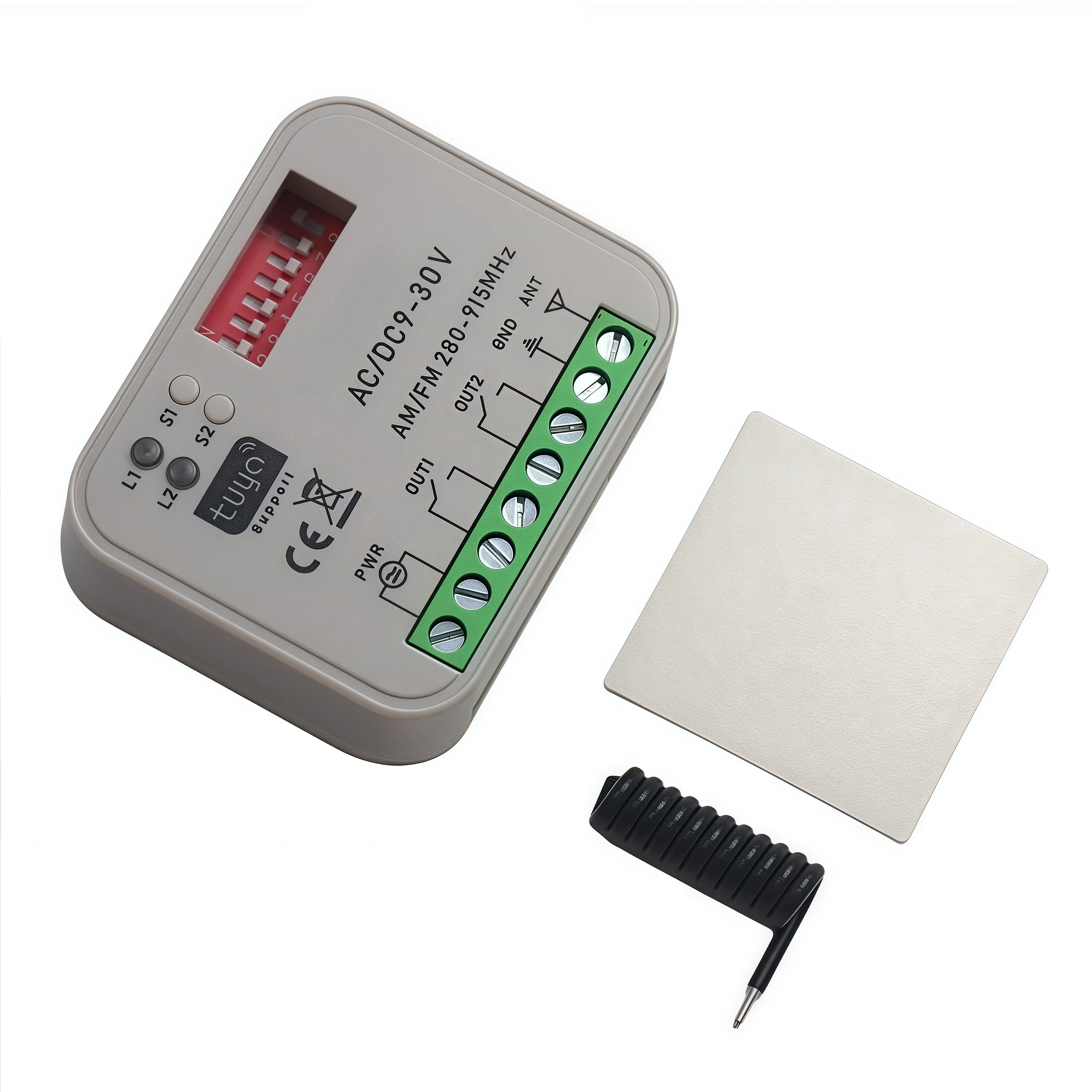Tuya Wifi Garage RF Smart Receiver 300-868 MHz 433,92 868 MHz 2ch Universal Garage Tür Tor öffner Controller für Alexa – Detail 4