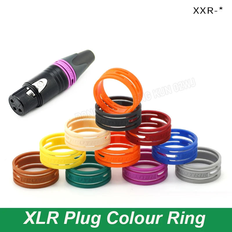 1 PCS XXR Anti-Roll Ring Marking Ring 10 Coloured NEUTRIK Coloured Rings For NC3FXX/NC3MXX XLR Plug Coloured Sleeves