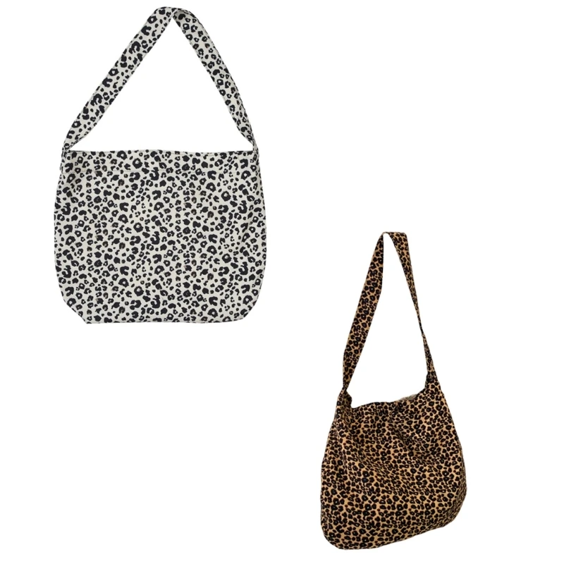 

Сумка через плечо большой емкости для женщин, модная винтажная леопардовая сумка