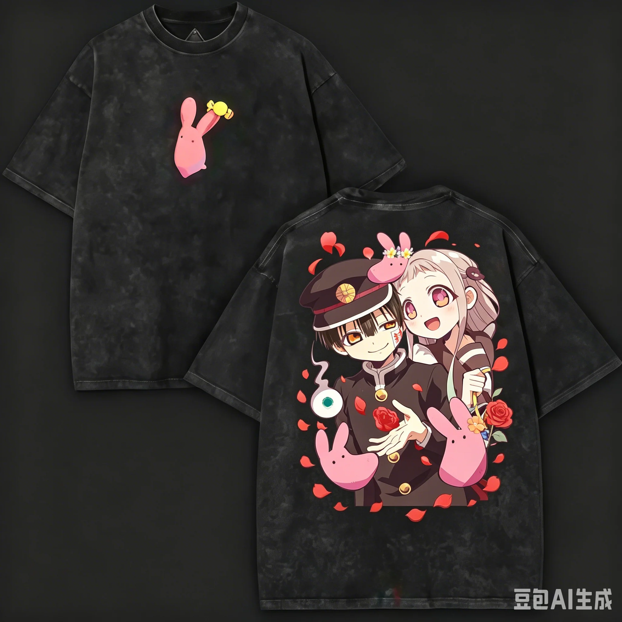 Toilet-Bound Hanako-kun Washed T-shirt 2026 New Model personality Clothes shirt Year round clothing Retro Fashion Vintage gift