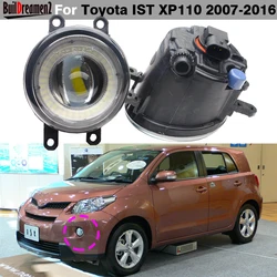 1 Pair Car H11 LED Fog Light Angel Eye Daylight DRL 30W For Toyota IST XP110 2007 2008 2009 2010 2011 2012 2013 2014 2015 2016