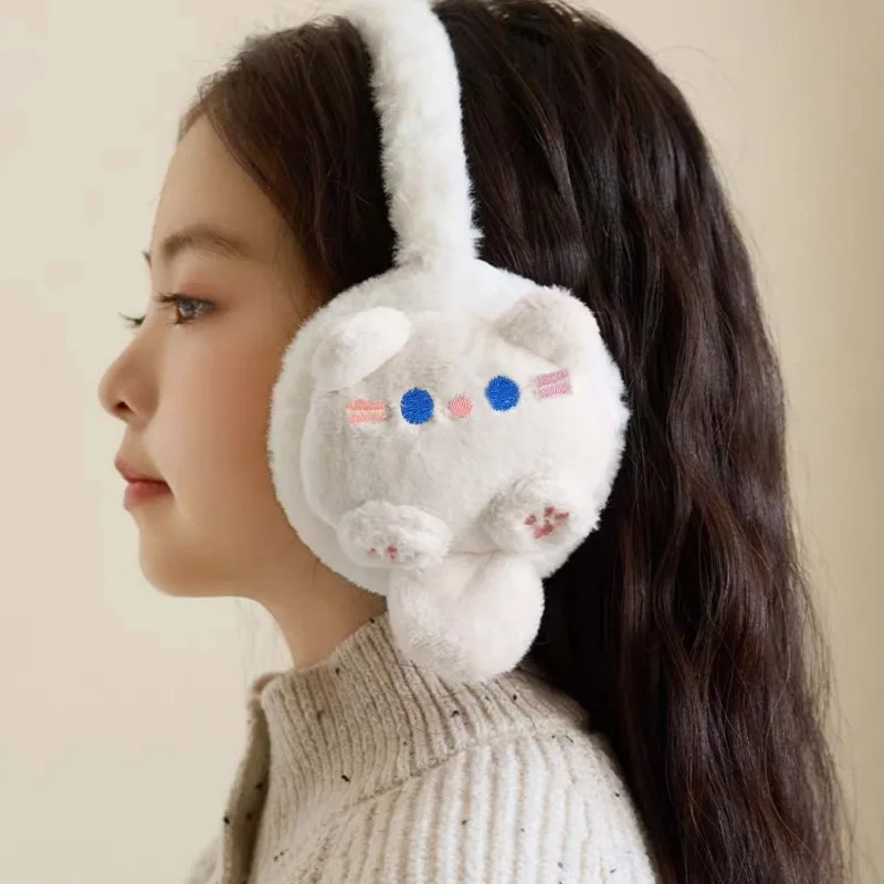 Winter Cartoon Soft Rabbit Winter Warm Earmuffs Girl Plush Thick Ear Cover Ear Protection Antifreeze Warmth Ear Muffs for Women