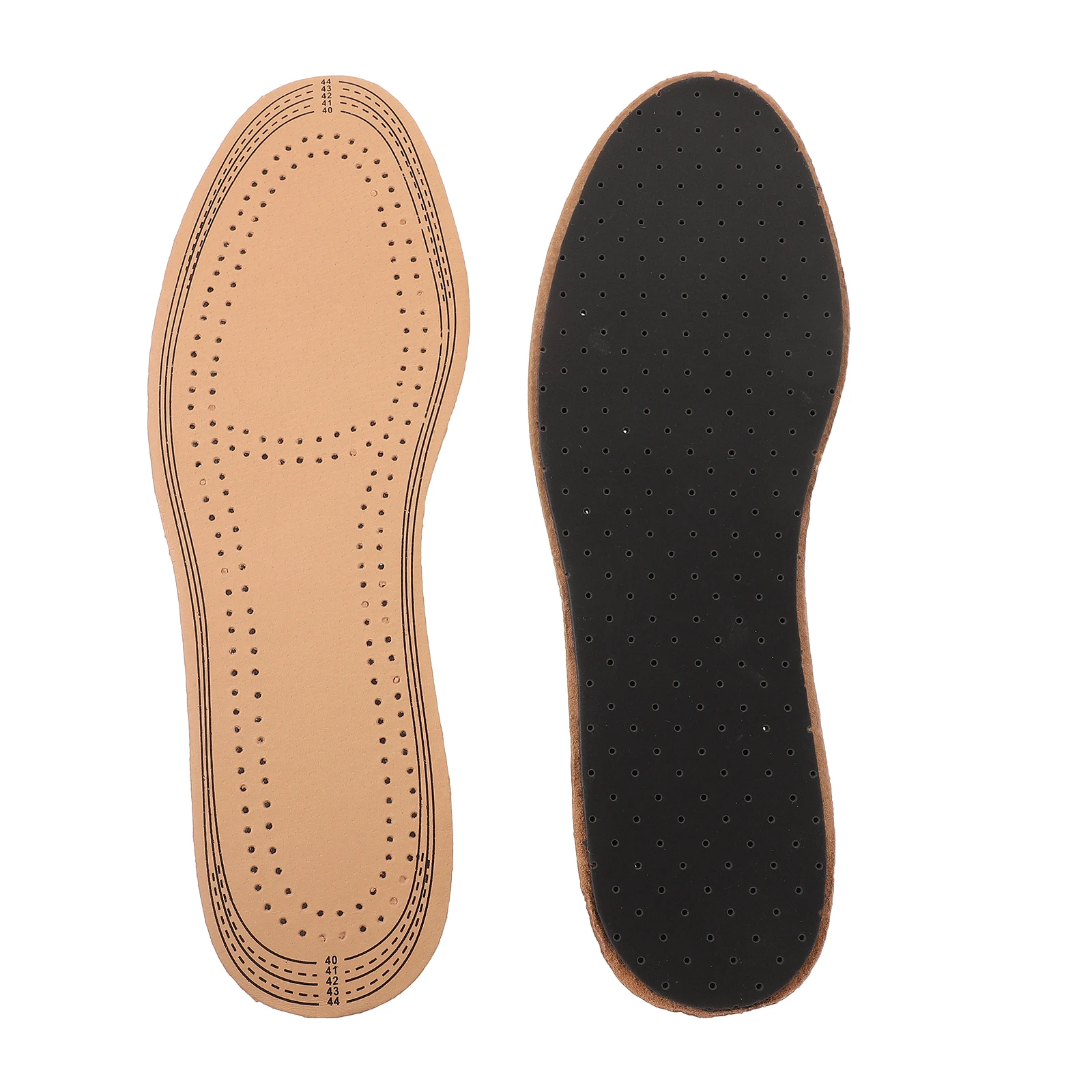 

Summer Thin Pigskin Latex Sports Pad Absorption Breathable Insoles for Running Walking Casual Shoes Man Foot Care Tools