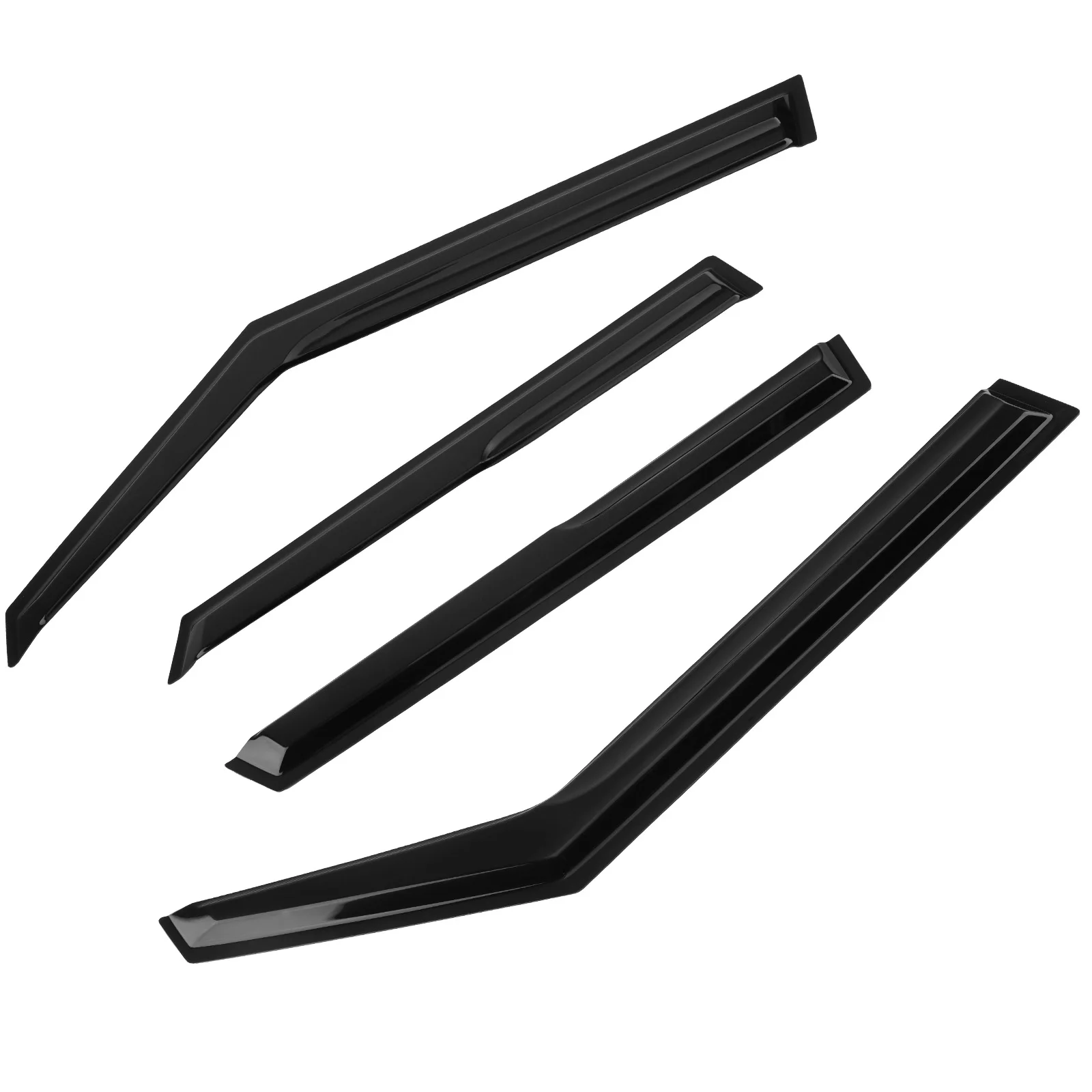 

Front & Rear Window Deflectors for KIA SOUL 2020-2024 Black Outside Mount 4PCS