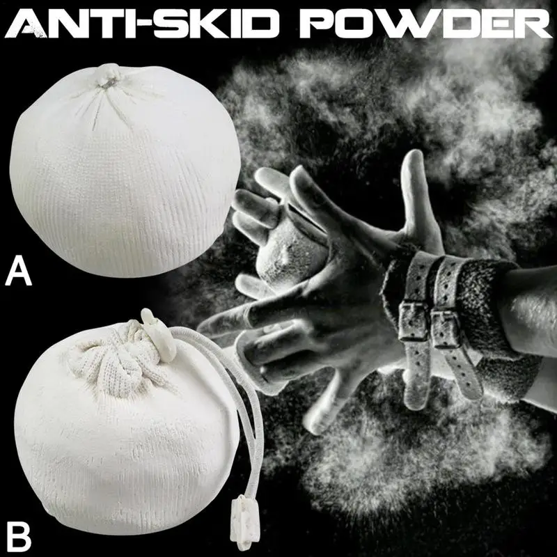 56g Weightlifting Antiskid Powder Gymnastics Climbing Powerlifting Powders Gym Chalk Magnesium Powder Ball Fitness Accessory