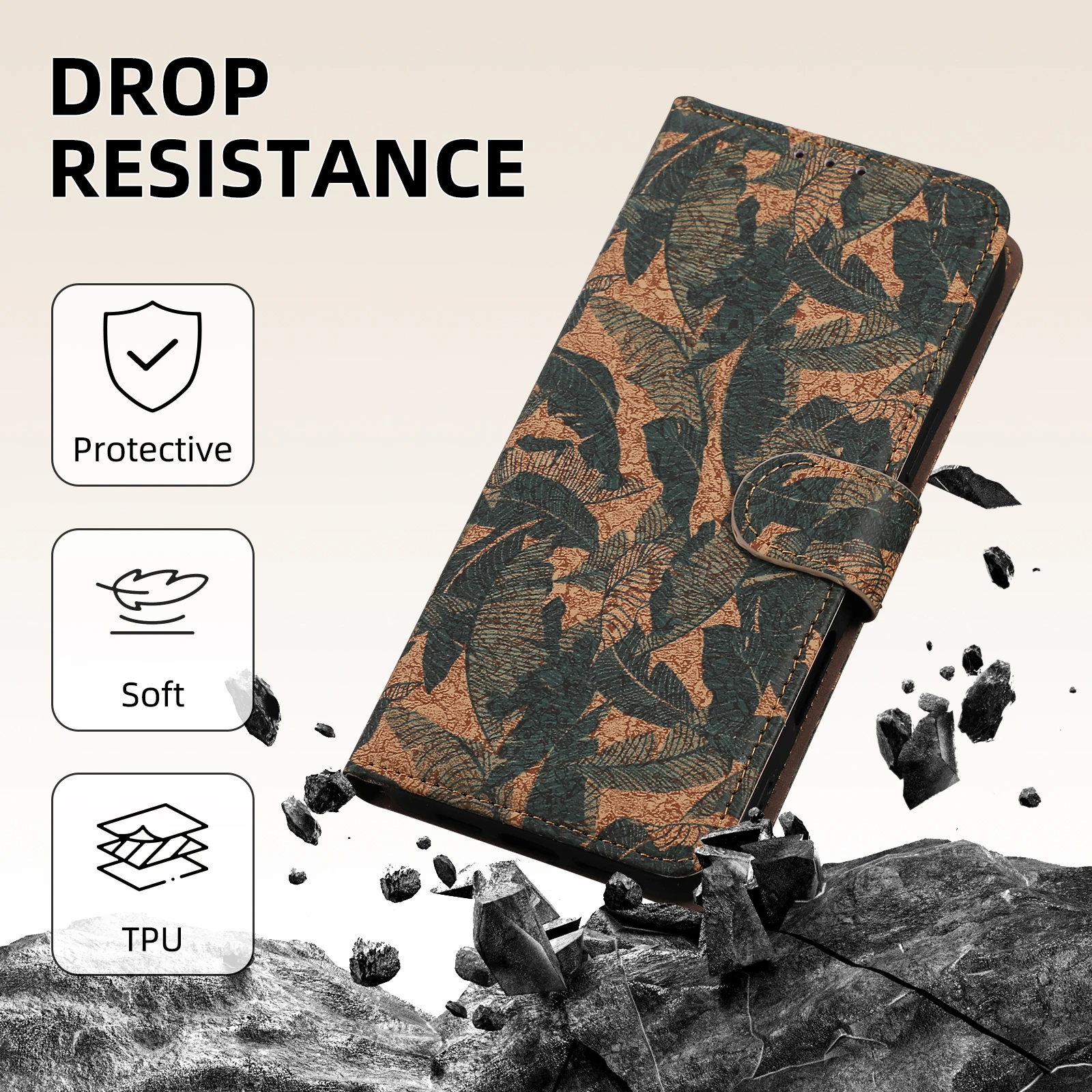 Luxury Leather Classical Case For Samsung Galaxy A55 A56 A57 A37 A36 A26 A17 A35 A25 A54 A34 A14 A53 A52 Flip Wallet Card Cover - Detail 1